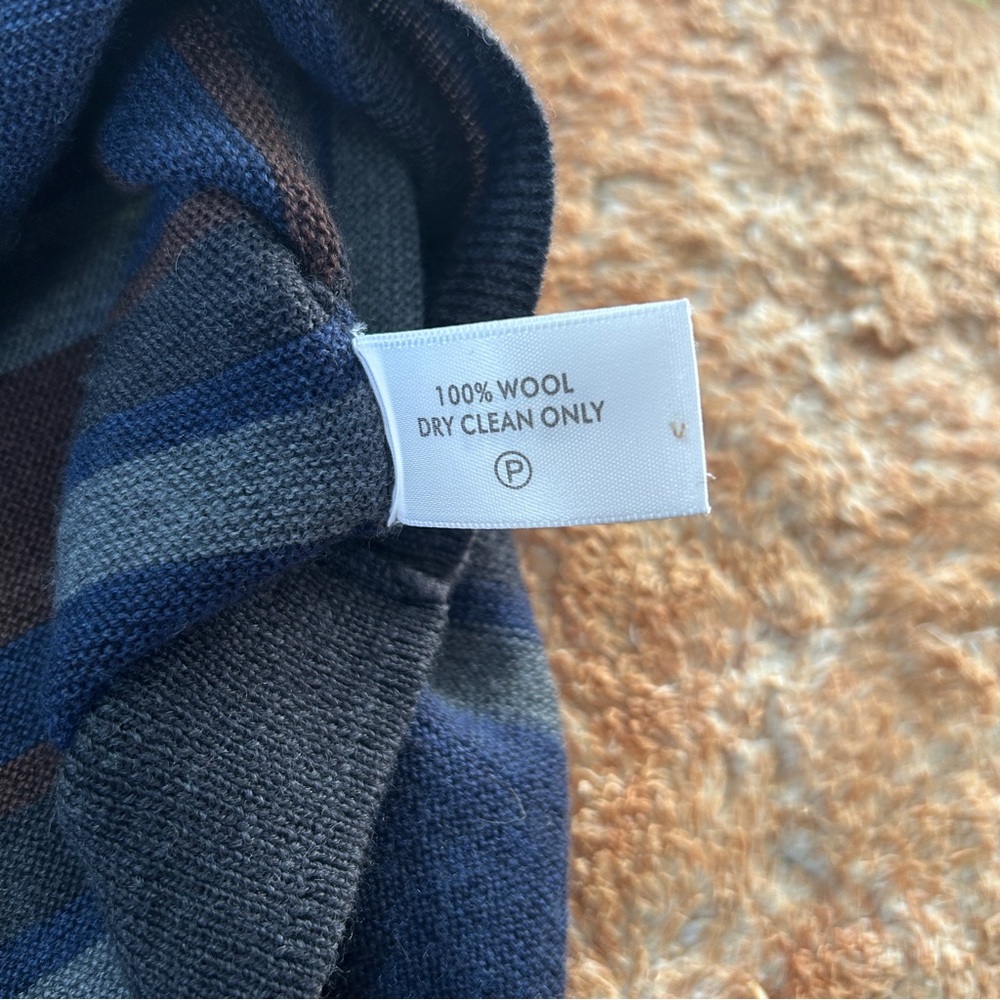 Robert Talbott Carmel Multi-Colored Wool Striped … - image 3